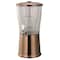 Service Ideas Beverage Dispenser, Round, 3 Gallon with Infuser Tube, Stainless Steel, Rose Gold CBDRT3RGSS - alternate 1